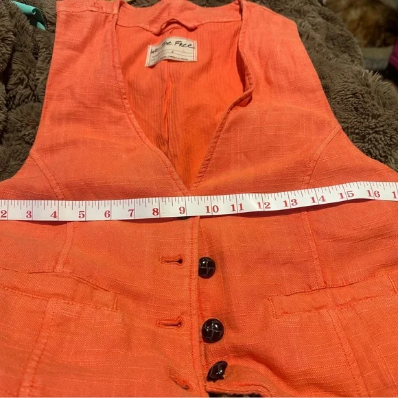 We The Free Vibrant Orange Vest - Picture 5 of 8